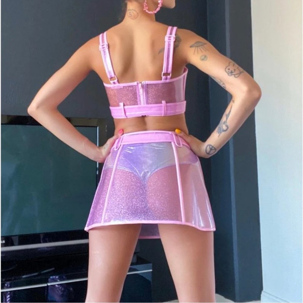 Dolls Kill Sugar Thrillz Easily Charmed Skirt